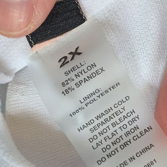 Bundle! Unique Vintage White & Blue Red Nautical Print Ruffle Swim Bikini 2X - Picture 6 of 8